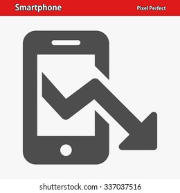 Smartphone Icon. Professional, pixel perfect icon optimized for both large and small resolutions. EPS 8 format.
