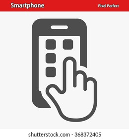 Smartphone Icon. Professional, pixel perfect icons optimized for both large and small resolutions. EPS 8 format.