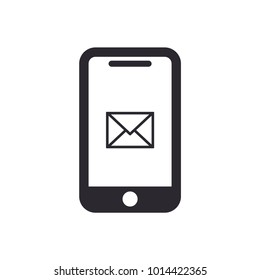 Smartphone icon. Receiving mail symbol modern, simple, vector, icon for website design, mobile app, ui. Vector Illustration