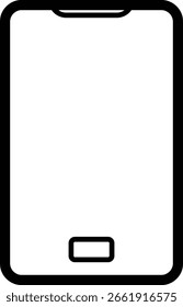 Icono de teléfono inteligente que representa el dispositivo móvil, el uso del App o la herramienta de comunicación con fondo transparente