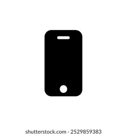 Smartphone Icon Representing Mobile Technology, Communication, and Devices - Ideal for Apps, Mobile Design, and Telecommunications