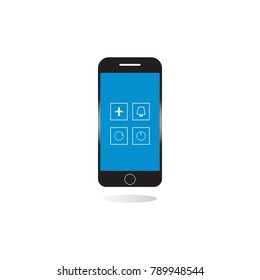 smartphone icon. smartphone restart vector illustration eps 10