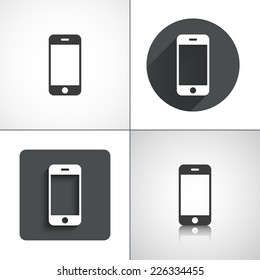 Smartphone icon. Set elements for design. Vector illustration.
