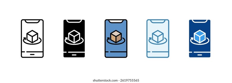Smartphone Icon Set Multiple Style Collection