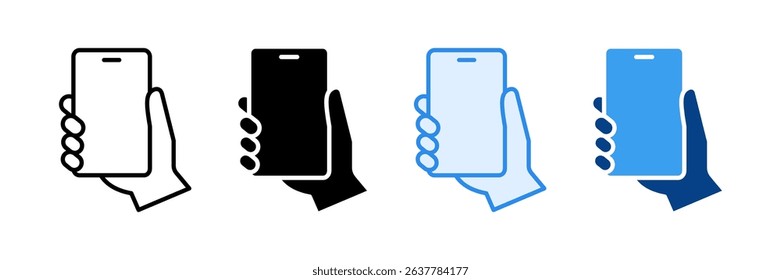 Smartphone Icon Set Multiple Style Collection