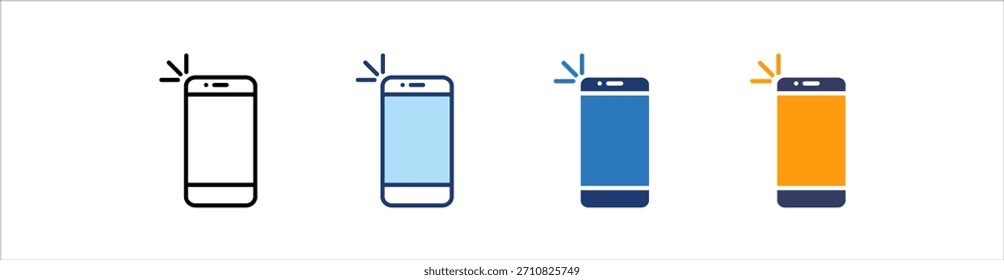 Smartphone-Symbol Sammlung mit mehreren Stilen festlegen