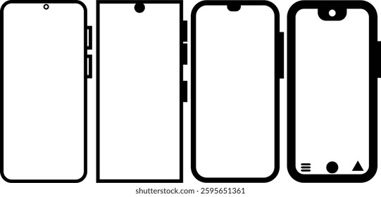 Smartphone icon Set vector design