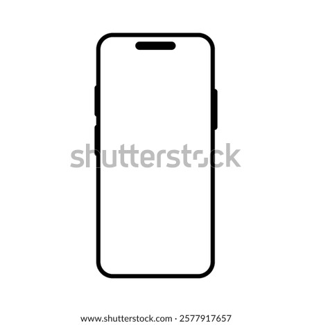 Smartphone icon set. Vector illustration.