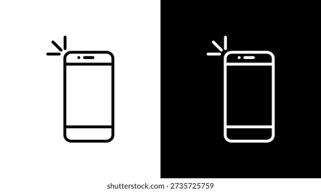 Smartphone Icon Sheet Black And White