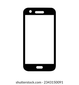 smartphone icon silhouette style design