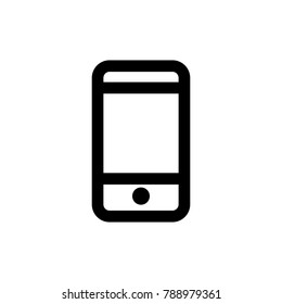 Smartphone icon for simple flat style ui design.
