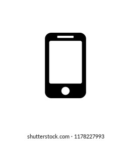 Smartphone icon. Simple glyph vector of technology set for UI and UX, website or mobile application on white background