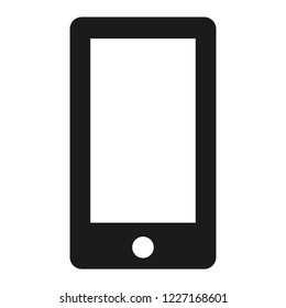 Smartphone icon. Simple illustration of smartphone vector icon for web design isolated on white background