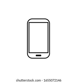 icono del smartphone. Esquema simple vector de Prohibición establecido para UI y UX, sitio web o aplicación móvil