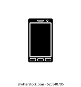 Smartphone icon in simple style for web and infographics. Isolated vector illustration