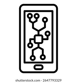 Smartphone Icon Single Vector Collection