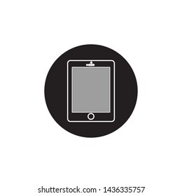 Smartphone icon, stock vector illustration flat design style