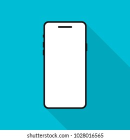Smartphone icon in the style flat design. Iphone X. Iphone 8