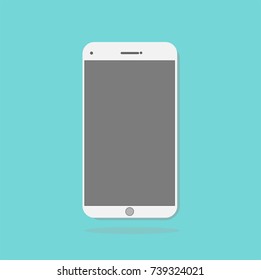 smartphone icon in the style flat design. stock vector illustration eps10