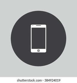 Smartphone icon. Support button. Call center.