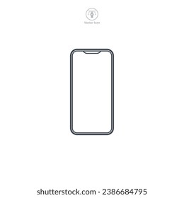 Icono de Smartphone ilustración vectorial aislada en fondo blanco