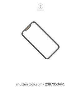 Icono de Smartphone ilustración vectorial aislada en fondo blanco