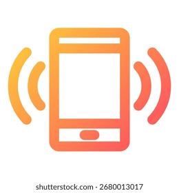 Símbolo de ícone de smartphone. Ilustração vetorial.