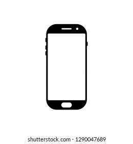 smartphone icon symbol vector. on white background editable eps10