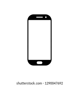 smartphone icon symbol vector. on white background editable eps10