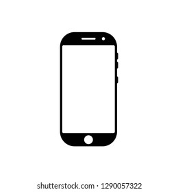 smartphone icon symbol vector. on white background editable eps10