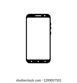 smartphone icon symbol vector. on white background editable eps10