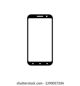 smartphone icon symbol vector. on white background editable eps10