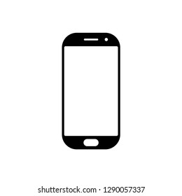 smartphone icon symbol vector. on white background editable eps10