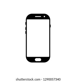smartphone icon symbol vector. on white background editable eps10