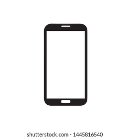 smartphone icon symbol vector. on white background editable eps10