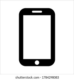 símbolo de icono de smartphone vector sobre fondo blanco.