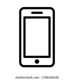 smartphone icon symbol vector on white background