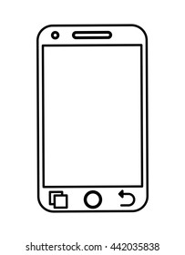 Smartphone icon. Technology design. vector graphic