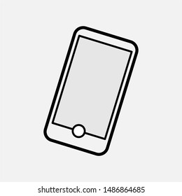 Smartphone Icon. Telecommunication Device Vector, Sign and Symbol for Design, Presentation, Website or Apps Elements. 
