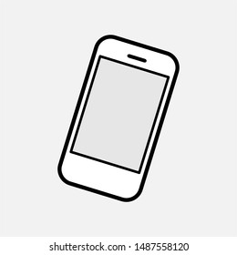 Smartphone Icon. Telecommunication Device Vector, Sign and Symbol for Design, Presentation, Website or Apps Elements. 