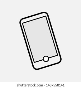 Smartphone Icon. Telecommunication Device Vector, Sign and Symbol for Design, Presentation, Website or Apps Elements. 
