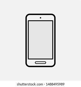 Smartphone Icon. Telecommunication Device Vector, Sign and Symbol for Design, Presentation, Website or Apps Elements. 