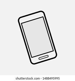 Smartphone Icon. Telecommunication Device Vector, Sign and Symbol for Design, Presentation, Website or Apps Elements. 