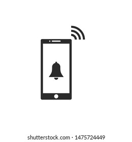 Smartphone icon template color editable. Smartphone symbol vector sign isolated on white background.