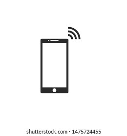 Smartphone icon template color editable. Smartphone symbol vector sign isolated on white background.