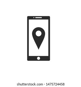 Smartphone icon template color editable. Smartphone symbol vector sign isolated on white background.