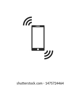 Smartphone icon template color editable. Smartphone symbol vector sign isolated on white background.