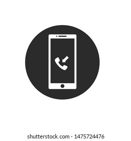Smartphone icon template color editable. Smartphone symbol vector sign isolated on white background.