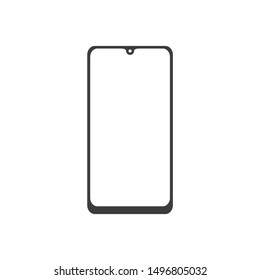 Smartphone icon template color editable. smartphone symbol vector sign isolated on white background.