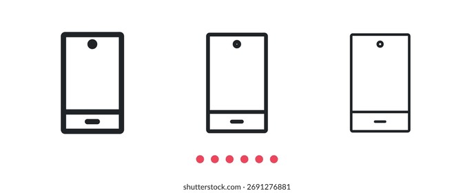 Smartphone icon. Thin line icon vector